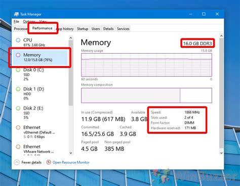 How to Check RAM Size, Speed, Manufacturer and other Specs in Wind.